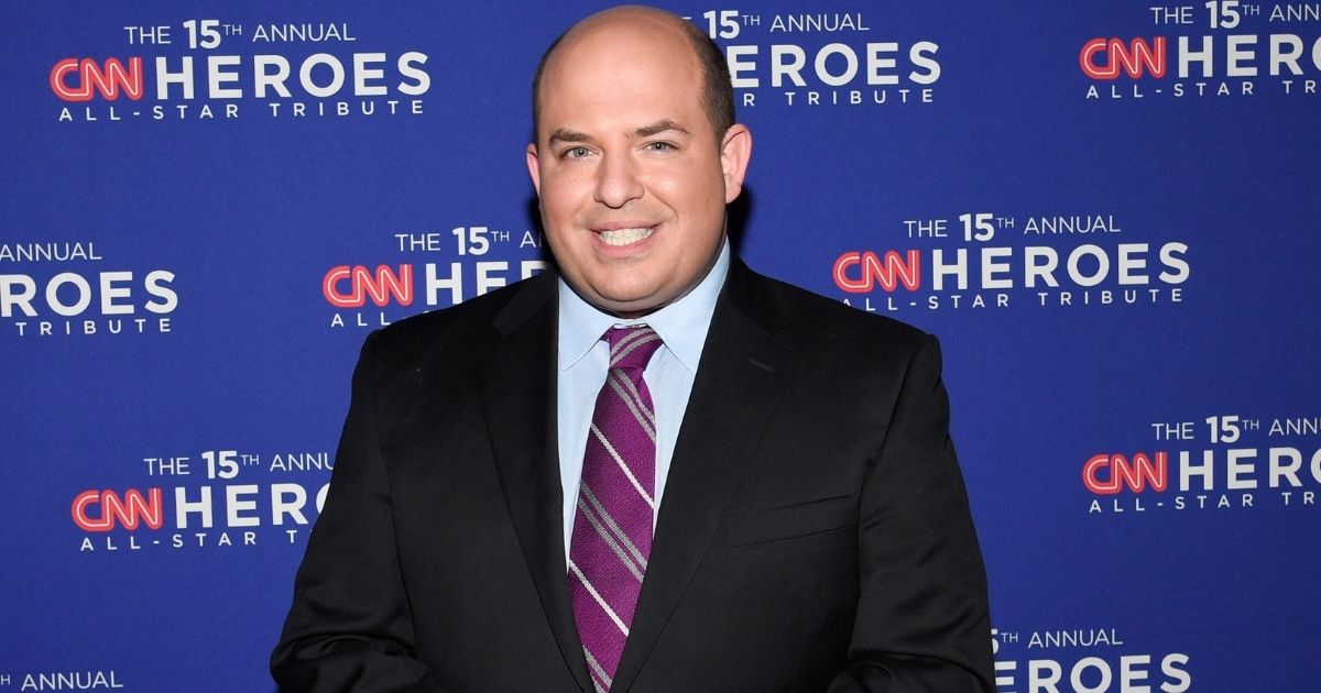 CNN anchor Brian Stelter makes his entrance at the CNN Heroes All-Star Tribute at the American Museum of Natural History in New York City, New York, on Dec. 12, 2021.