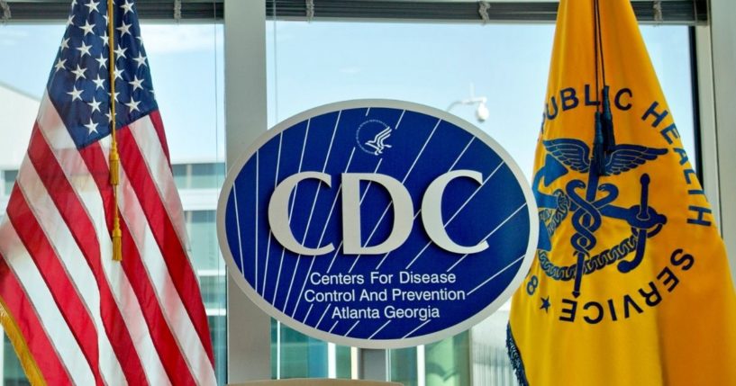 The Centers for Disease Control and Prevention headquarters is located in Atlanta, Georgia, and the organization's logo in the headquarter's building is pictured here on Nov. 19, 2013.