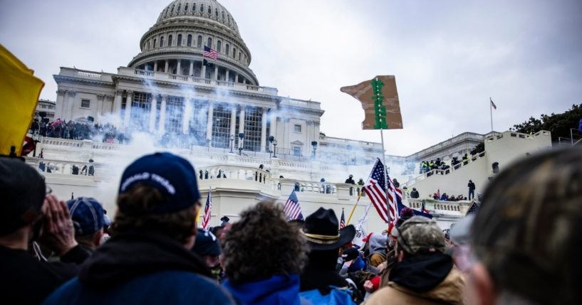 Rioters storm the U.S. Capitol on Jan. 6, 2021, in Washington, D.C.