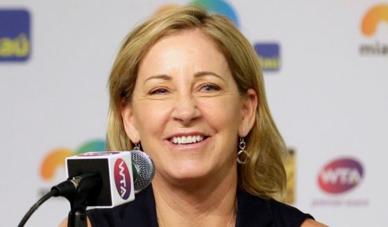 Chris Evert, the former world number 1 tennis player, speaks to reporters during the Miami Open in Key Biscayne, Florida, on March 23, 2016.