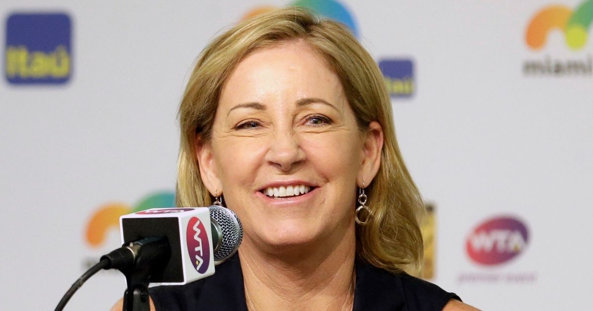 Chris Evert, the former world number 1 tennis player, speaks to reporters during the Miami Open in Key Biscayne, Florida, on March 23, 2016.
