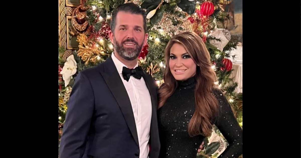 Donald Trump Jr. and Kimberly Guilfoyle pose for a photo on New Year's Eve.