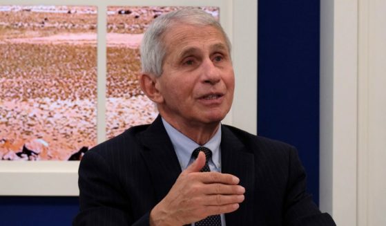 Dr. Anthony Fauci is seen in 2021.
