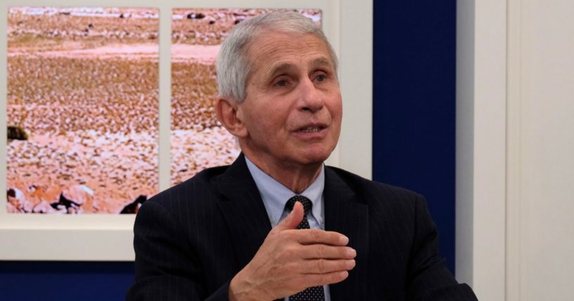 Dr. Anthony Fauci is seen in 2021.