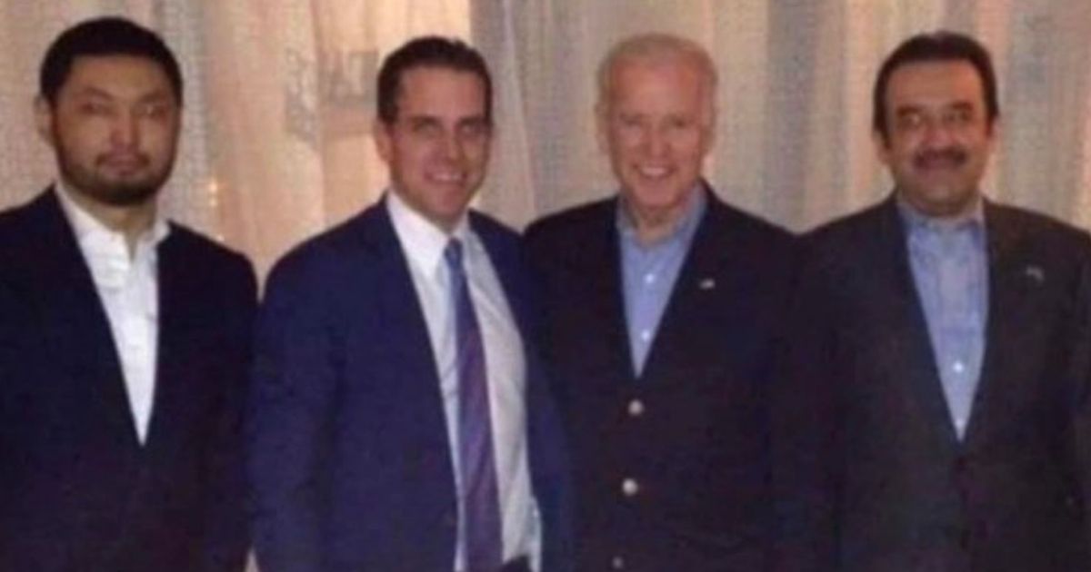 Then-Vice President Joe Biden and his son Hunter Biden are seen with former Kazakh Prime Minister Karim Massimov, right, and Kazakh oligarch Kenes Rakishev in 2015.