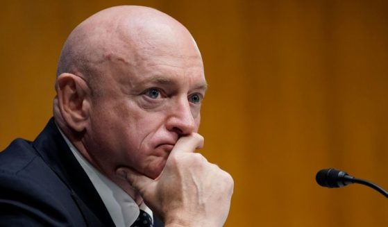 Democratic Sen. Mark Kelly of Arizona attends a Senate Energy and Natural resources Committee hearing on Capitol Hill in Washington, D.C., on March 11, 2021.
