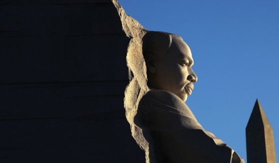 The Martin Luther King Jr. Memorial is seen on Jan. 15, 2018, in Washington D.C.