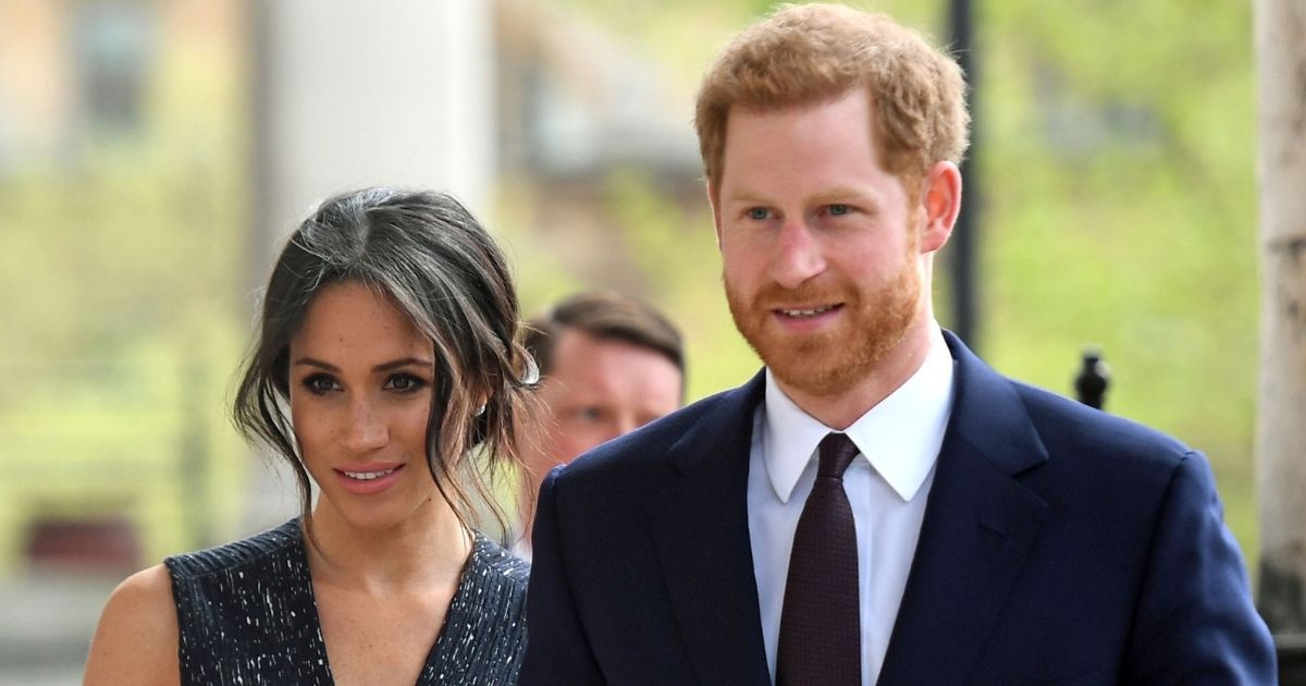 Prince Harry, right, and Meghan Markle arrive to attend a memorial service at St Martin-in-the-Fields in Trafalgar Square in London, on April 23, 2018.