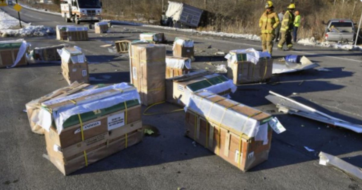 On Friday, a truck carrying 100 monkeys on their way to be tested at a lab crashed in Montour County, Pennsylvania, and three of the monkeys escaped during the incident.