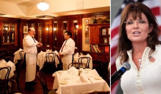 Former Alaska Gov. Sarah Palin dined at Elio's, a well-known New York restaurant, two days before testing positive for COVID. Now liberal leftists are calling for the restaurant to be punished for violating the city's vaccination passport requirement.