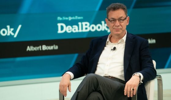 Pfizer CEO Albert Bourla attends The New York Times DealBook Online Summit on Nov. 9, 2021, in New York City.