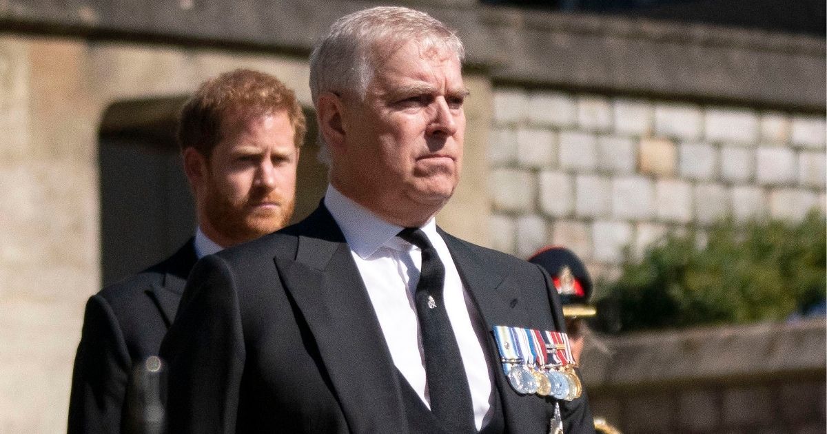 Prince Andrew is seen in a funeral procession for his father in April, 2021. Queen Elizabeth has stripped Andrew of his titles ahead of a lawsuit accusing Andrew of sexual abuse of a minor.