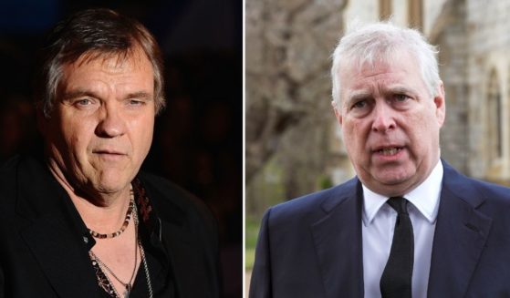 Meat Loaf, left, is seen on Feb. 16, 2010, in London. Prince Andrew, Duke of York, attends a service at the Royal Chapel of All Saints on April 11, 2021, in Windsor, England.