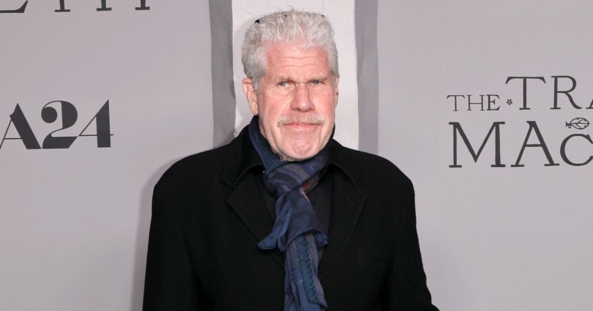 Ron Perlman attends the Los Angeles premiere of A24's "The Tragedy Of Macbeth" at DGA Theater Complex on Dec. 16, 2021, in Los Angeles.
