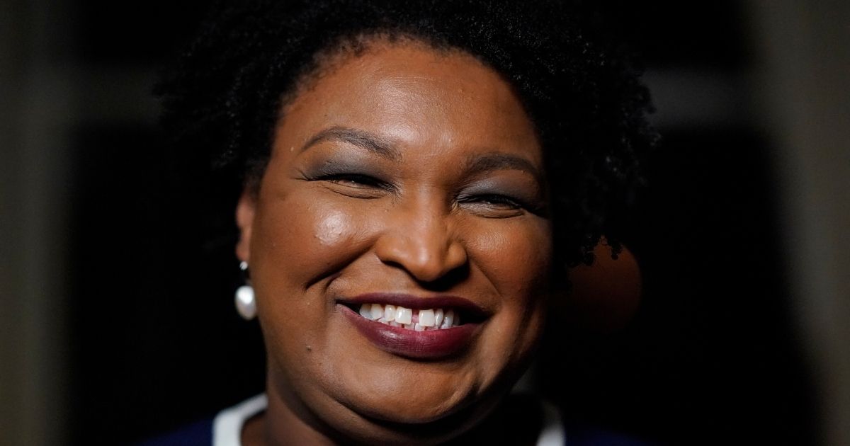 Georgia's Democratic gubernatorial candidate Stacey Abrams gives an interview to The Associated Press in Decatur, Georgia, discussing voting rights and her second bid to become governor.