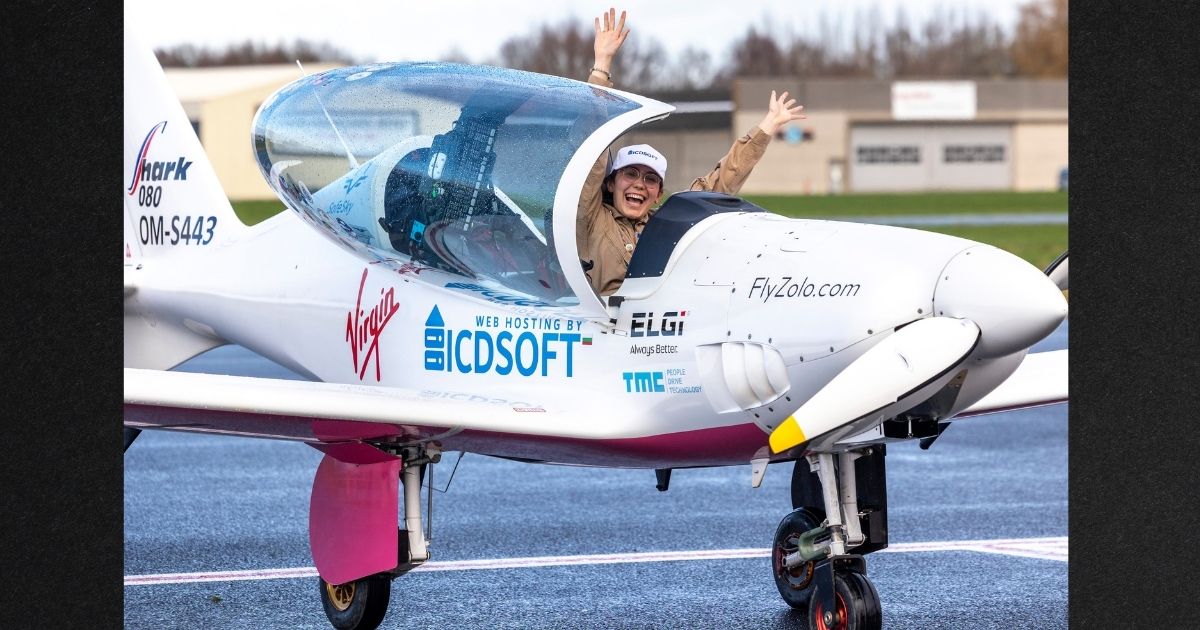 The youngest woman to fly solo around the world, 19-year-old Belgian-British pilot Zara Rutherford, lands her ultralight Shark aircraft in Kortrijk, Belgium Jan. 20 after five months circumventing the planet. Rutherford flew 50,000 kilometers over 52 countries in five continents in a single-seater sport plane. The daughter of a former British military pilot steered her ULM over the Atlantic Ocean to Greenland over America, Siberia, Japan and back to Europe.
