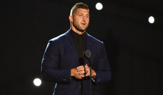 Tim Tebow speaks onstage during the 2021 ESPY Awards on July 10, 2021, in New York City.