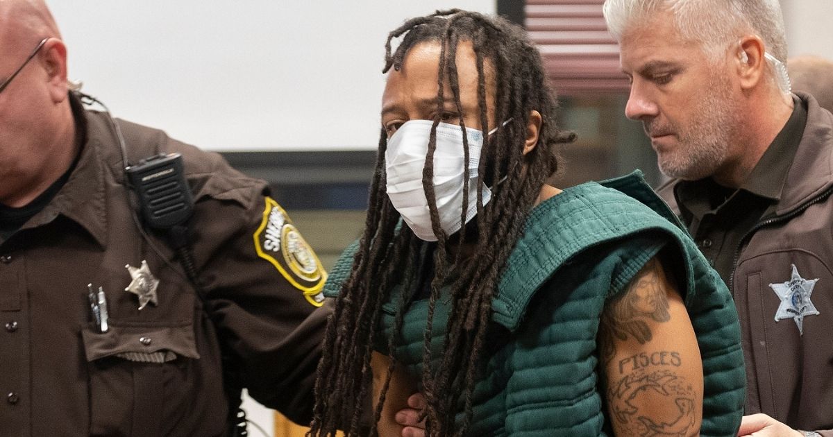 Waukesha, Wisconsin, parade massacre suspect Darrell Brooks is shown in a file photo from a November court appearance.