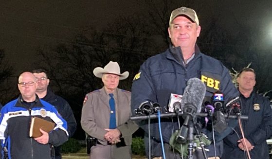 FBI Dallas Special Agent in Charge Matthew DeSarno addresses the media after the conclusion of a hostage situation at a synagogue in Colleyville, Texas, on Saturday.