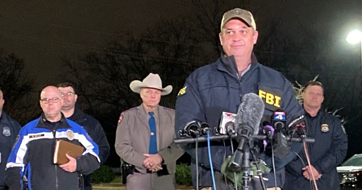 FBI Dallas Special Agent in Charge Matthew DeSarno addresses the media after the conclusion of a hostage situation at a synagogue in Colleyville, Texas, on Saturday.