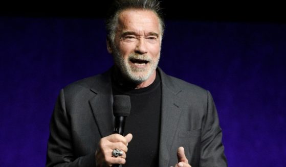 Arnold Schwarzenegger, shown in Las Vegas discussing the movie 'Terminator: Dark Fate' on April 4, 2019, was unhurt Friday in a car accident in Los Angeles, according to a representative for Schwarzenegger.