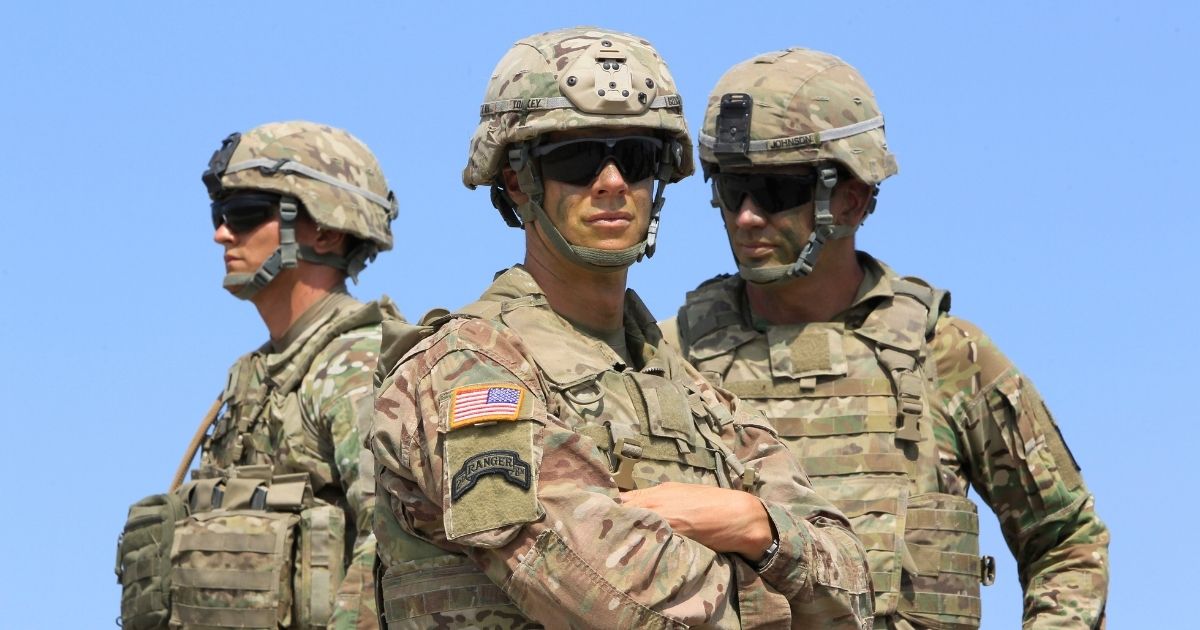 U.S. Army soldiers participate in NATO-led training exercises outside of Tbilisi, Georgia, on Aug. 9, 2017.