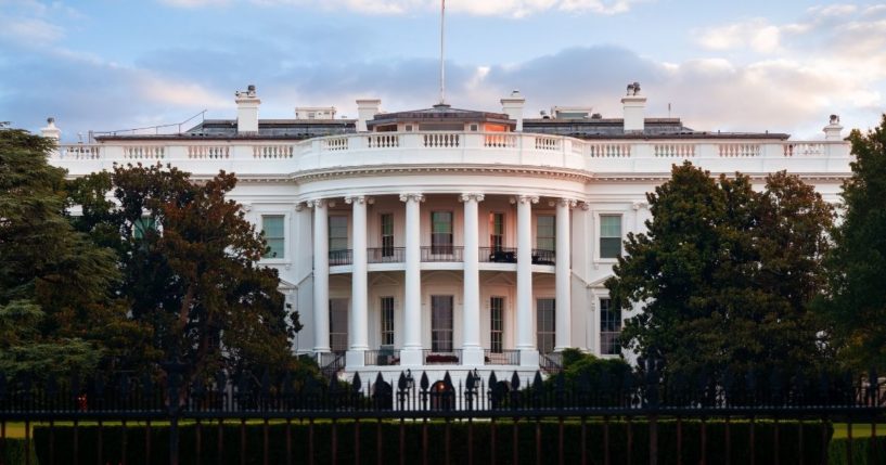 This stock image shows the South Lawn of the White House in Washington, D.C. Cecilia Martinez, a member of the White House Council for Environmental Quality, announced that she would resign Friday.