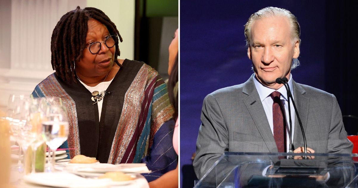 Comedian Bill Maher, right, became fodder for “The View” co-host Whoopi Goldberg on Monday after Maher's rant about COVID-19 rules.