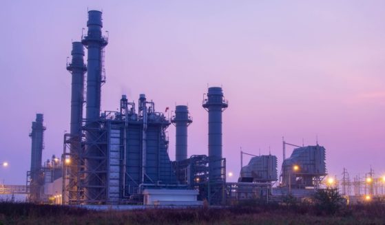 A natural gas plant is seen in the above stock image.