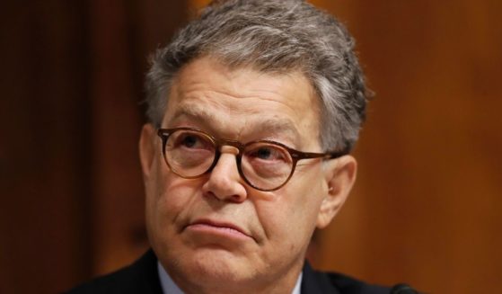 Democratic Sen. Al Franken of Minnesota attends a Senate Judiciary Committee hearing for Colorado Supreme Court Justice Allison Eid for her nomination to the U.S. Court of Appeals for the 10th Circuit in Washington, D.C., on Sept. 20, 2017.