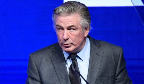 Actor Alec Baldwin serves as the emcee during the Robert F. Kennedy Human Rights Ripple of Hope Award Gala in New York City on Dec. 9, 2021.