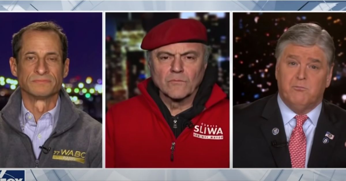 Anthony Weiner, Curtis Sliwa and Sean Hannity
