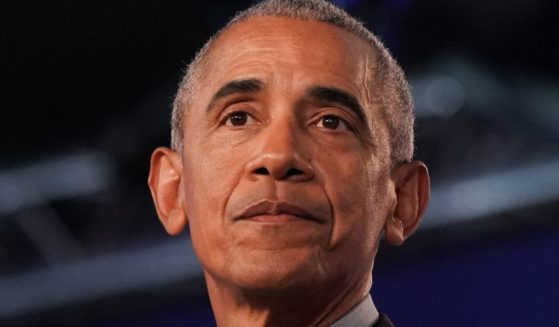 Former President Barack Obama speaks at the United Nations Climate Change Conference in Glasgow, Scotland, on Nov. 8.