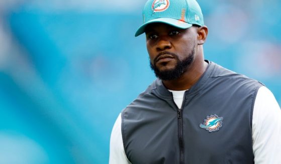 Head coach Brian Flores of the Miami Dolphins looks on prior to a game against the New England Patriots at Hard Rock Stadium on Jan. 9 in Miami Gardens, Florida.
