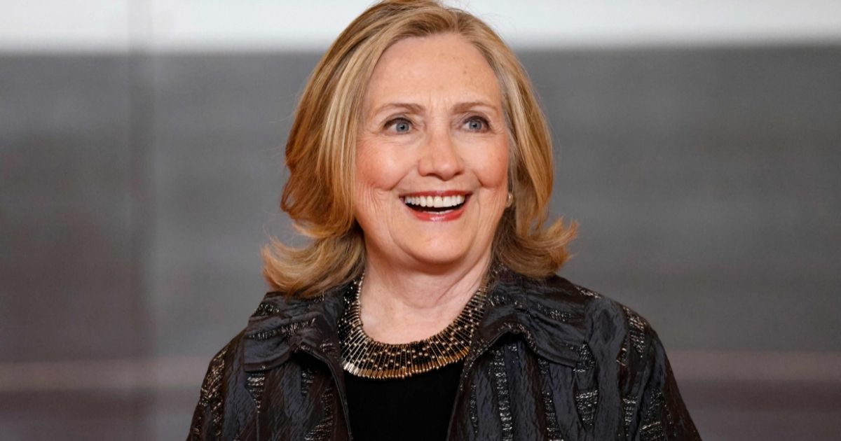 Hillary Clinton arrives at the opening session of the Generation Equality Forum in Paris on June 30, 2021.