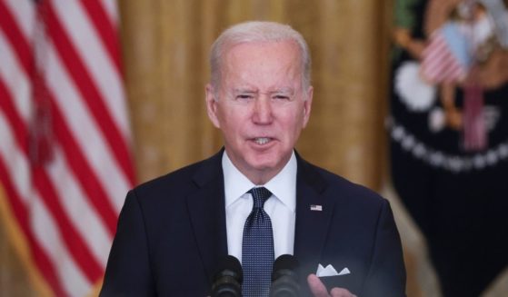 President Joe Biden delivers remarks in the East Room of the White House on Tuesday in Washington, D.C.