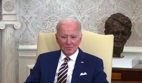 President Joe Biden met with the Emir of Qatar at the White House on Monday and was left facing the questions of reporters when it ended.