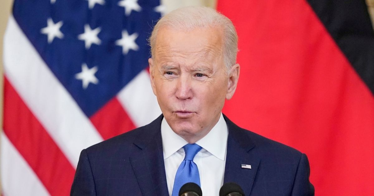 President Joe Biden spoke from the East Room of the White House on Monday, discussing a campaign to get families to file their taxes.