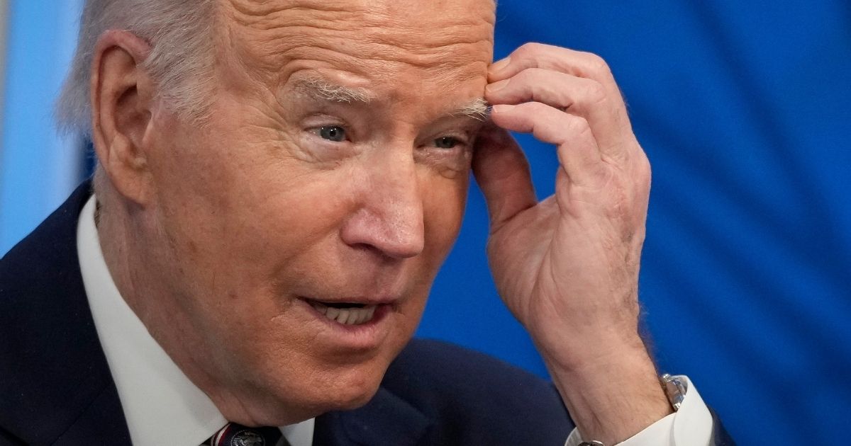 President Joe Biden participates in a virtual meeting about mineral supply chains in the South Court Auditorium of the White House complex in Washington on Tuesday.