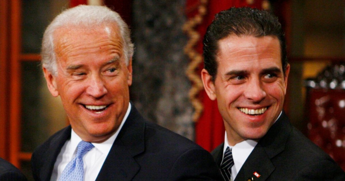 Then-Vice President Joe Biden is seen with his son Hunter in this file photo from January 2009. The New York Times has filed suit to get additional information from the State Department on Hunter Biden's business dealings, according to news reports.