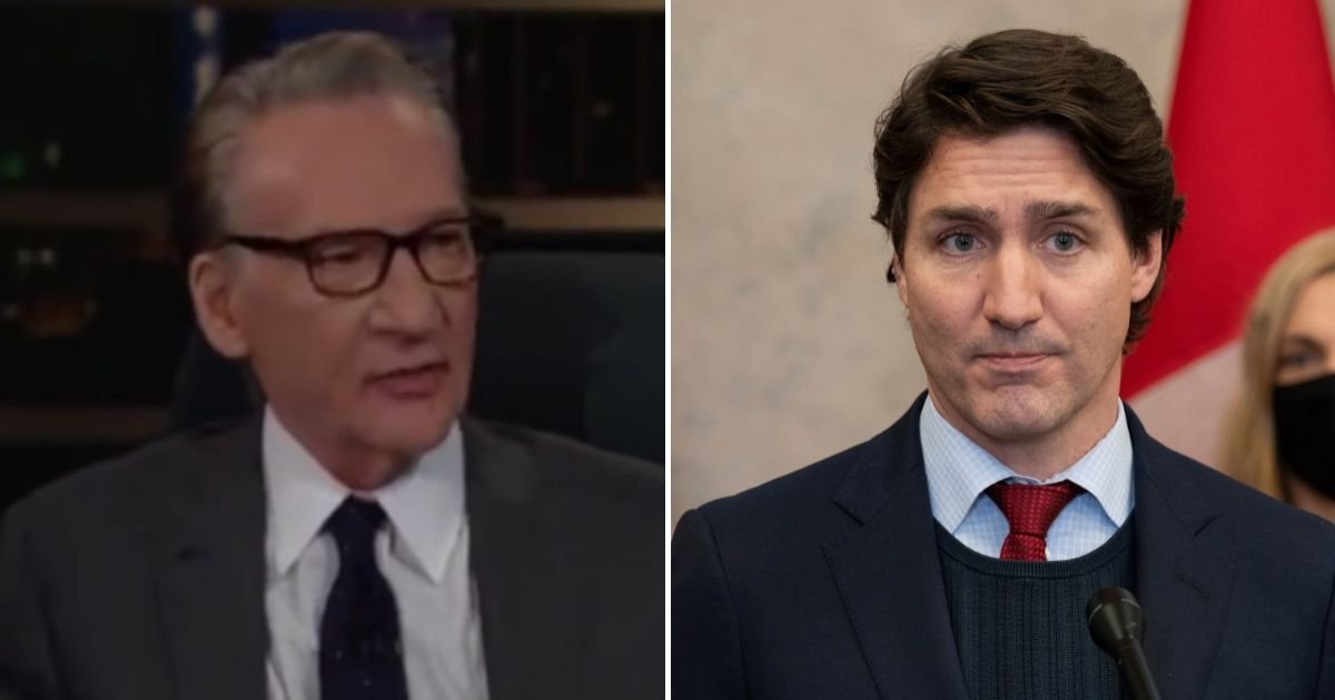 On Friday night, HBO host Bill Maher, left, spoke out against Canadian Prime Minister Justin Trudeau, right, comparing the leader to Adolph Hitler.
