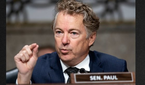 Sen. Rand Paul of Kentucky, seen speaking at a Senate hearing in January, said Canada didn't create any vaccine restrictions for truck drivers until President Joe Biden's administration instituted them.