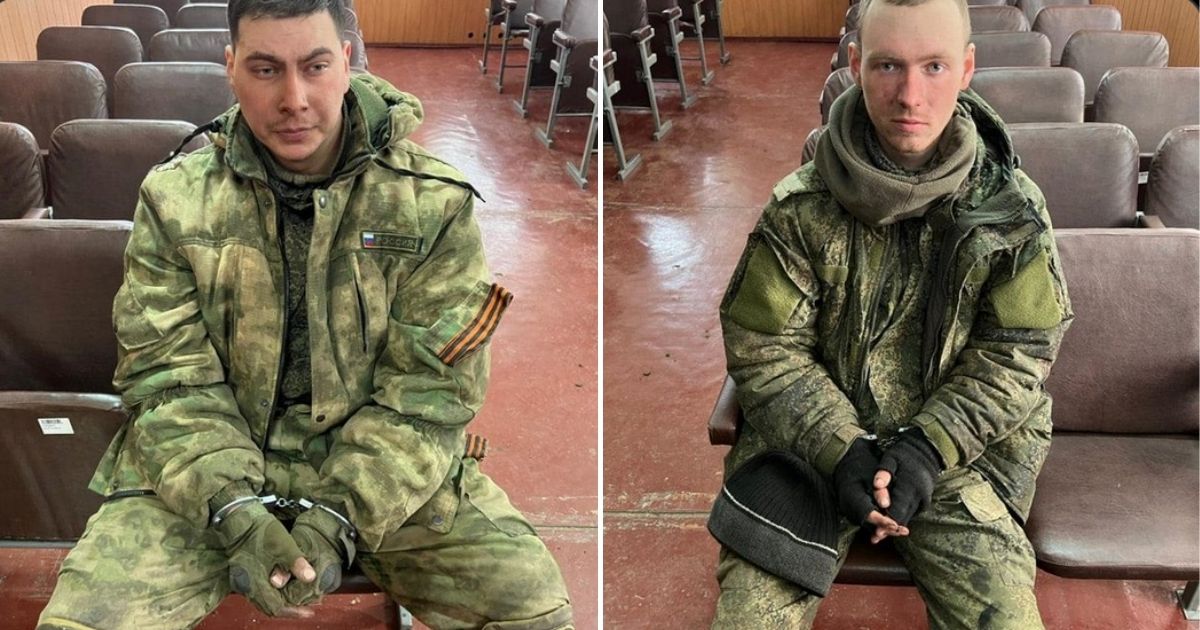 Two Russian soldiers were allegedly taken captive in Shevchenkove, Kharkiv, Ukraine, after running out of gas and asking local police for fuel, according to reports.