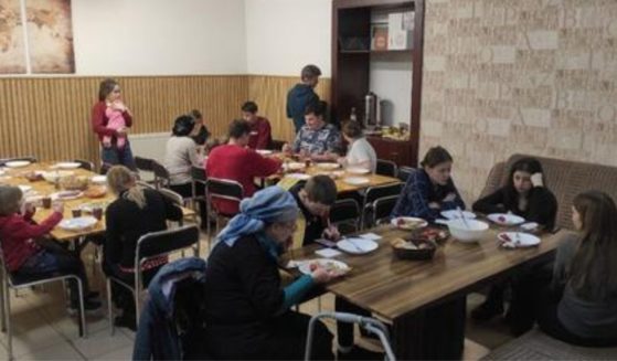 Refugees find safety at the Ukrainian Baptist Theological Seminar in Lviv.