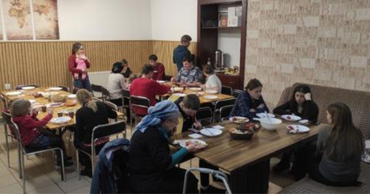 Refugees find safety at the Ukrainian Baptist Theological Seminar in Lviv.