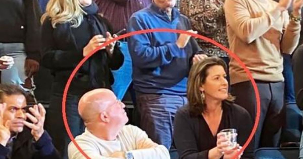 Jeff Zucker and Allison Gollust sit next to each other at a Billy Joel concert at Madison Square Garden in New York City this past November.