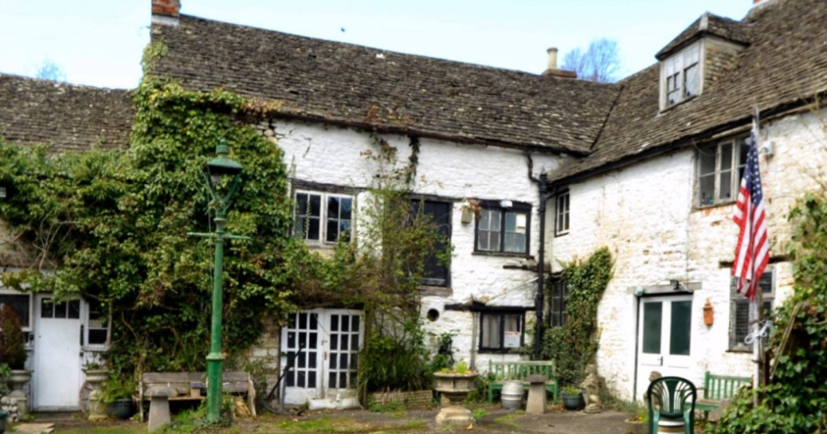 The Ancient Ram Inn, located in southwest England, was built in 1145.