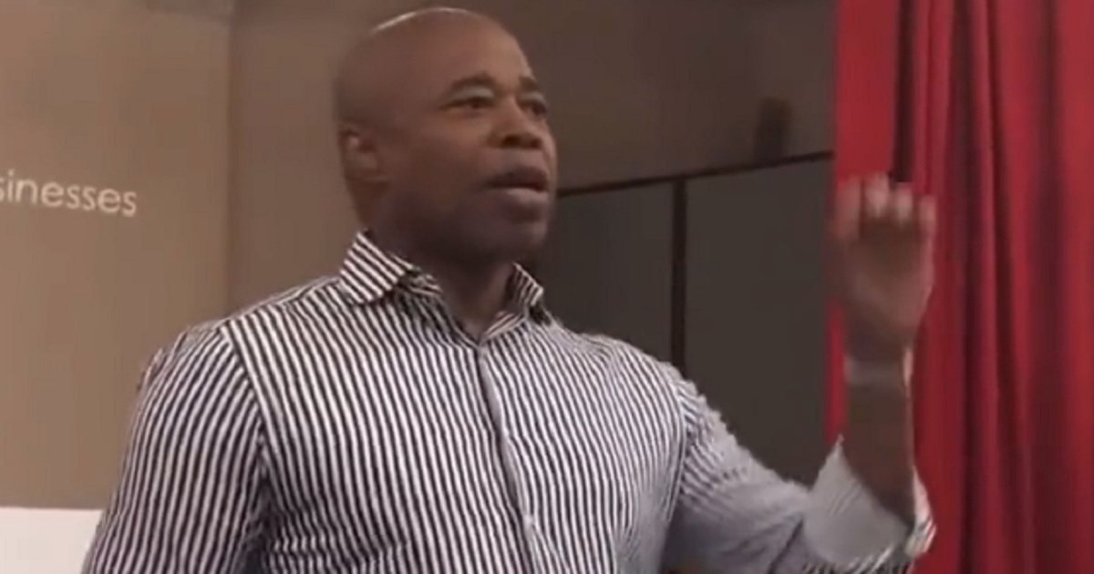 Now-New York City Mayor Eric Adams, pictured in a 2019 video.