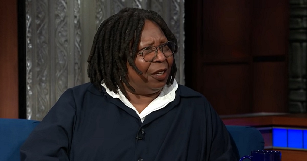 "The View" co-host Whoopi Goldberg appears Monday on "The Late Show with Stephen Colbert."