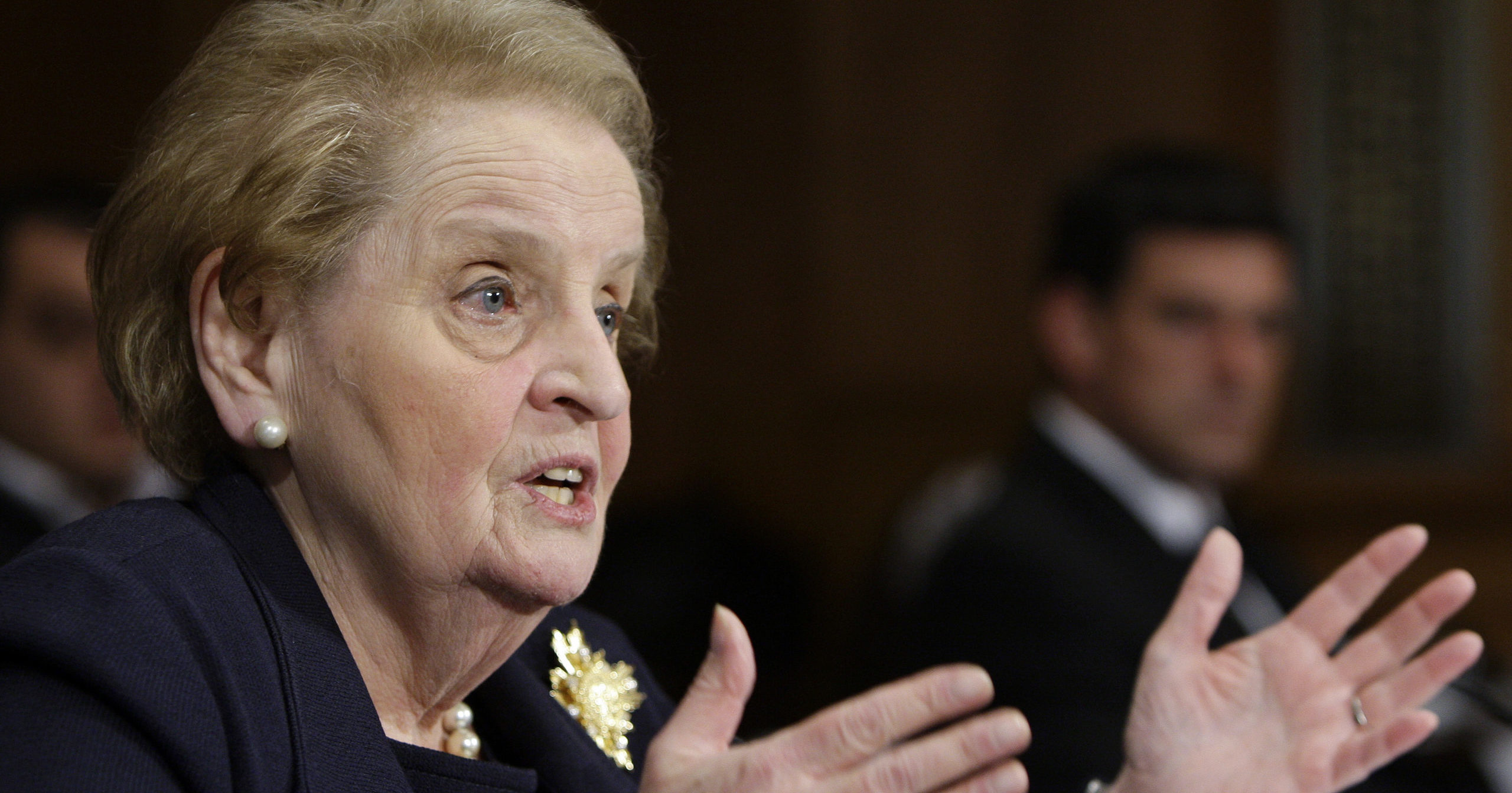 Former Secretary of State Madeleine Albright testifies before the Senate Foreign Relations Committee on Capitol Hill in Washington, D.C., on Oct. 22, 2009.